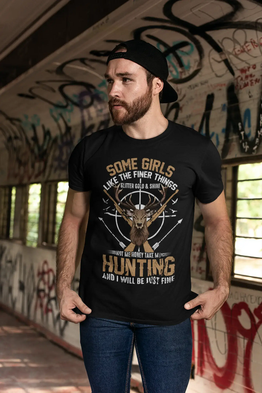 ULTRABASIC Graphic Men's T-Shirt Take Me Hunting and I Will Be Just Fine - Funny Hunter's Tee Shirt