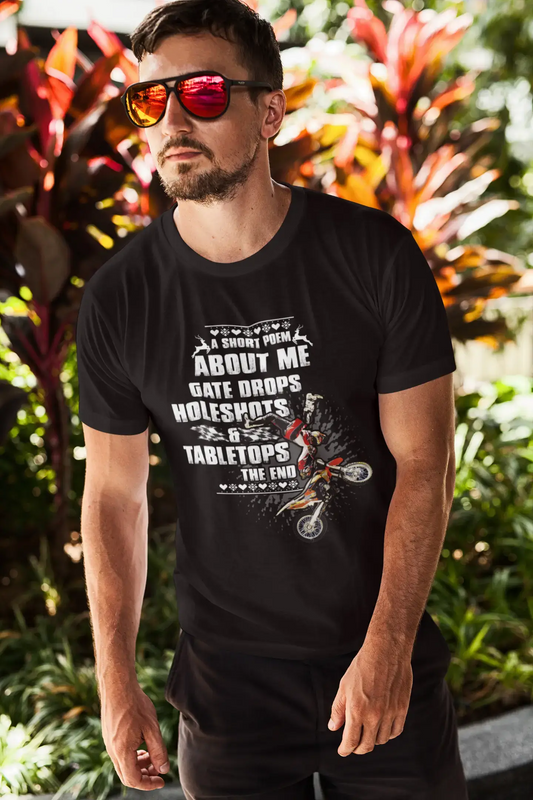 ULTRABASIC Men's Novelty T-Shirt Short Poem - Funny Biker Tee Shirt