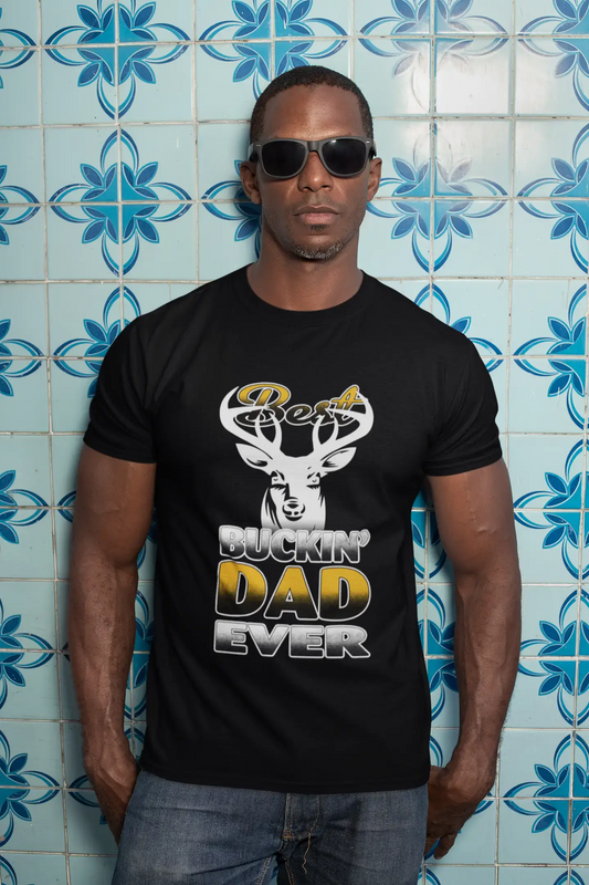 ULTRABASIC Men's Novelty T-Shirt Best Buckin Dad Ever - Funny Father Tee Shirt