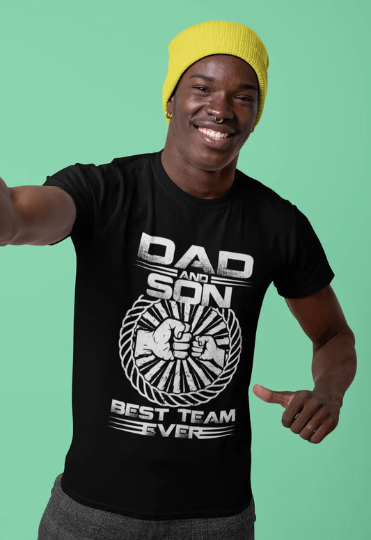 ULTRABASIC Men's Novelty T-Shirt Dad and Son Best Team Ever Tee Shirt