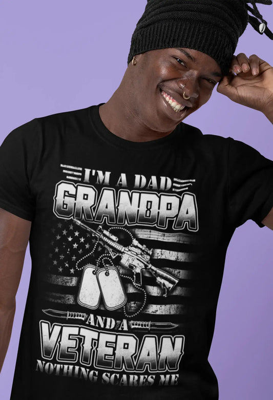 ULTRABASIC Men's Novelty T-Shirt I'm a Dad Grandpa and a Veteran Tee Shirt