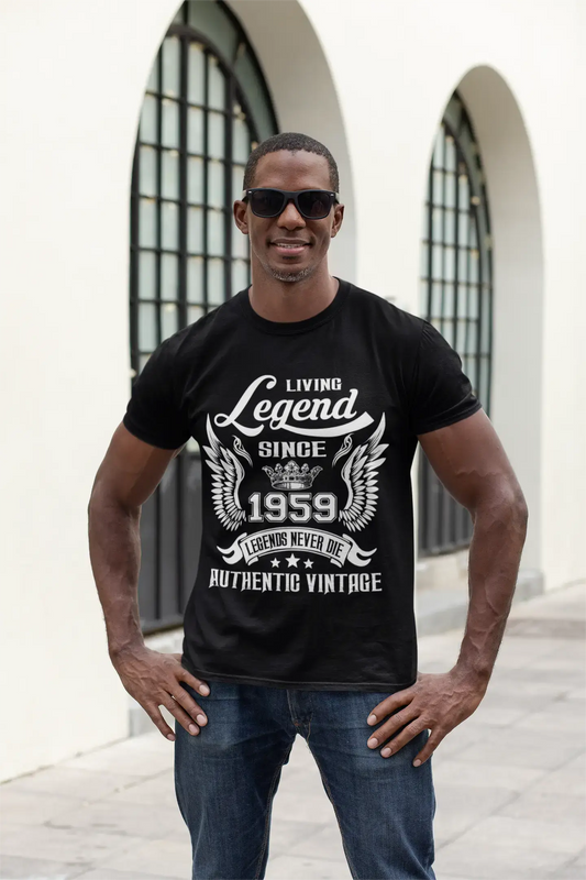 ULTRABASIC Men's T-Shirt Living Legend Since 1959 Authentic Vintage - 62nd Birthday Gift Tee Shirt