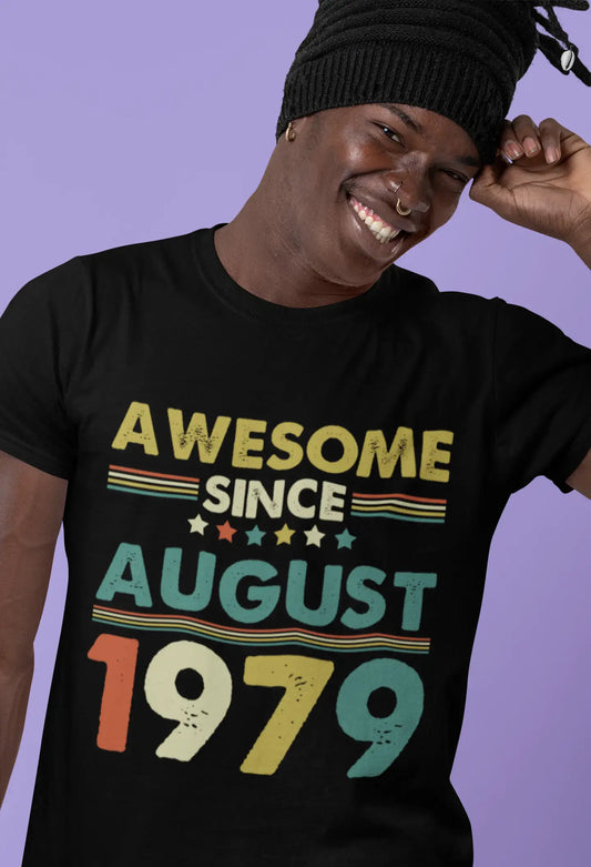 ULTRABASIC Men's T-Shirt Awesome Since August 1979 - Gift for 42nd Birthday Tee Shirt