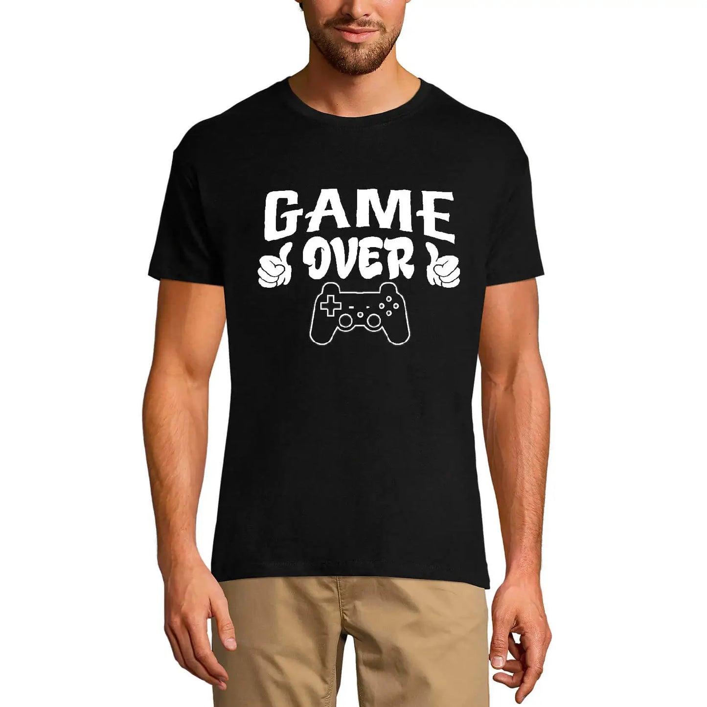 Men's Graphic T-Shirt Humor Game Over - End Game - Gamer Things - Casual Apparel Limited Edition Short Sleeve Tee-Shirt Vintage Birthday Gift Novelty