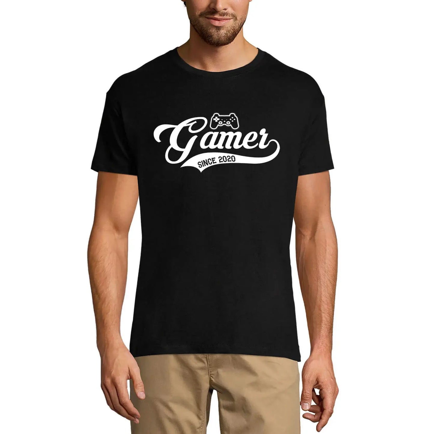 Men's Graphic T-Shirt Gamer Since 2020 - Video Games 6th Birthday Anniversary 6 Year Old Gift 2020 Vintage Short Sleeve Novelty Tee
