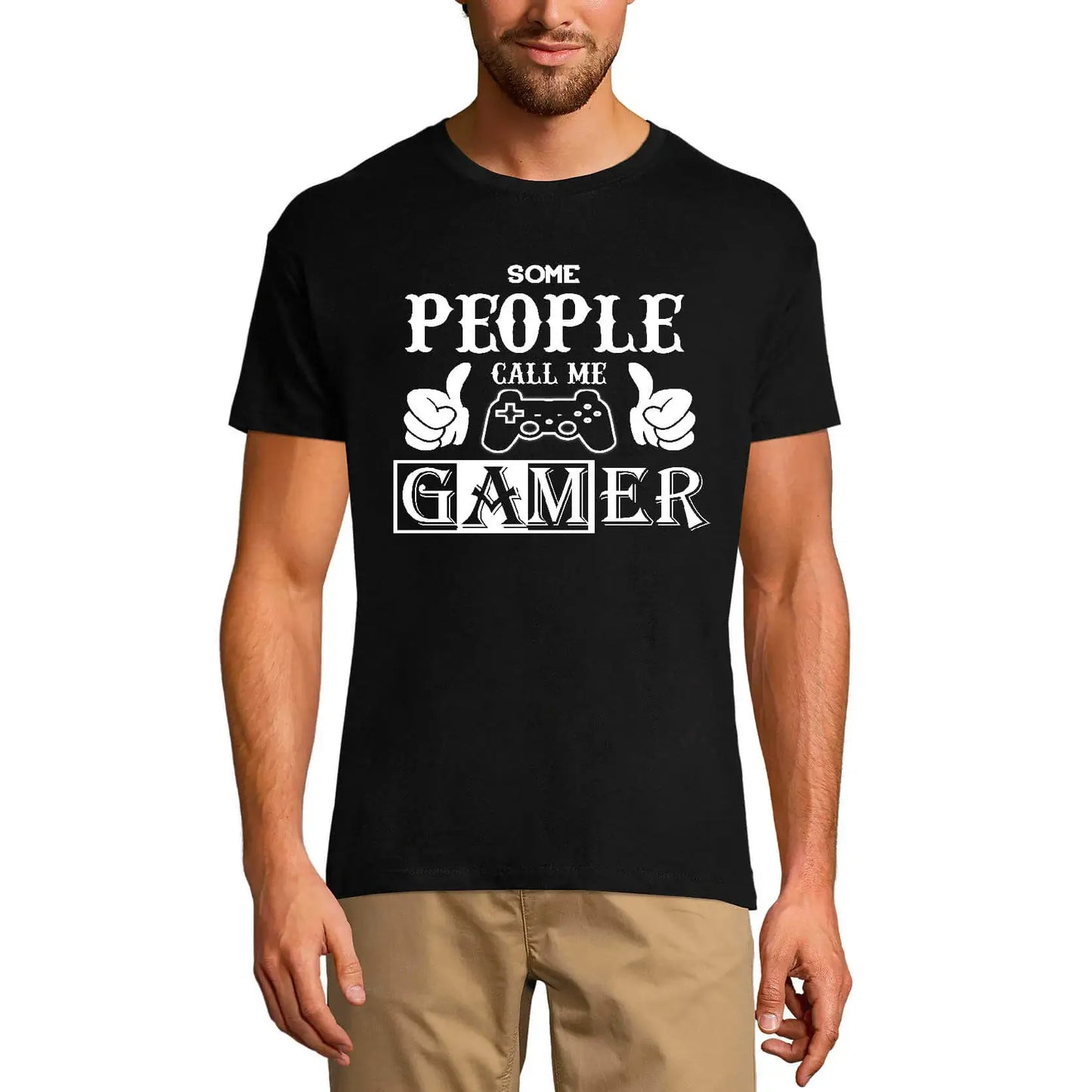 Men's Graphic T-Shirt Some People Call Me Gamer - Computer Gamer Limited Edition Short Sleeve Tee-Shirt Vintage Birthday Gift Novelty