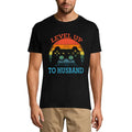 Men's Graphic T-Shirt Level Up To Husband Gaming Limited Edition Short Sleeve Tee-Shirt Vintage Birthday Gift Novelty