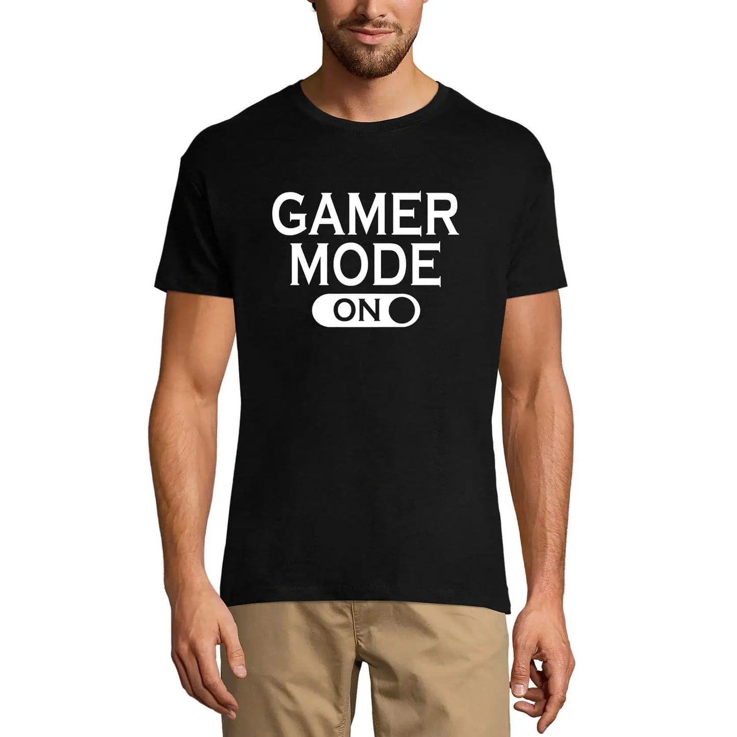 Men's Graphic T-Shirt Gaming Gamer Mode On Limited Edition Short Sleeve Tee-Shirt Vintage Birthday Gift Novelty
