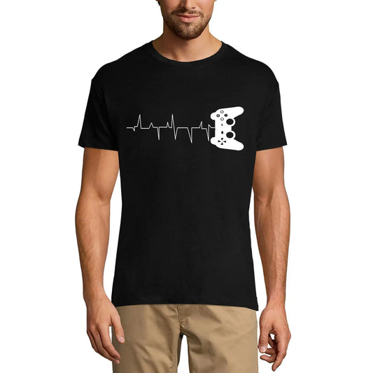 Men's Graphic T-Shirt Controller Game Heartbeat - For Gamers Limited Edition Short Sleeve Tee-Shirt Vintage Birthday Gift Novelty
