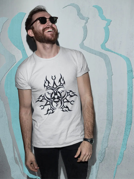 Poissons Tatouage, T-shirt blanc homme, 100% Coton 00162