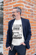 1966,birthday gifts for him,birthday t-shirts,Men's Short Sleeve Round Neck T-shirt , FR Vintage White Men's 00135