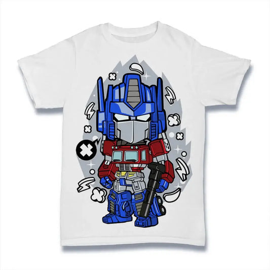 Men's Graphic T-Shirt American Movie Shirt - Robot Superhero - Fictional Character Limited Edition Short Sleeve Tee-Shirt Vintage Birthday Gift Novelty