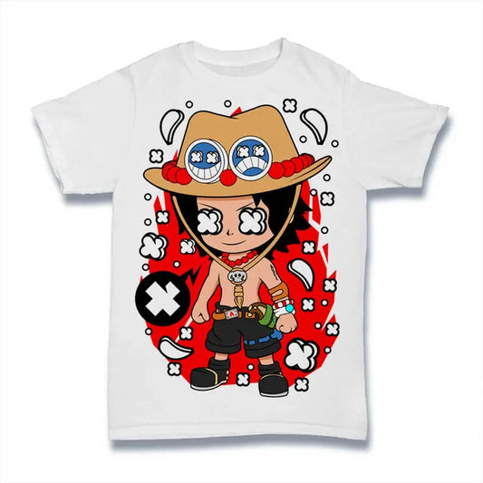 Men's Graphic T-Shirt Anime Pirate - Cartoon Funny - Pirate Limited Edition Short Sleeve Tee-Shirt Vintage Birthday Gift Novelty