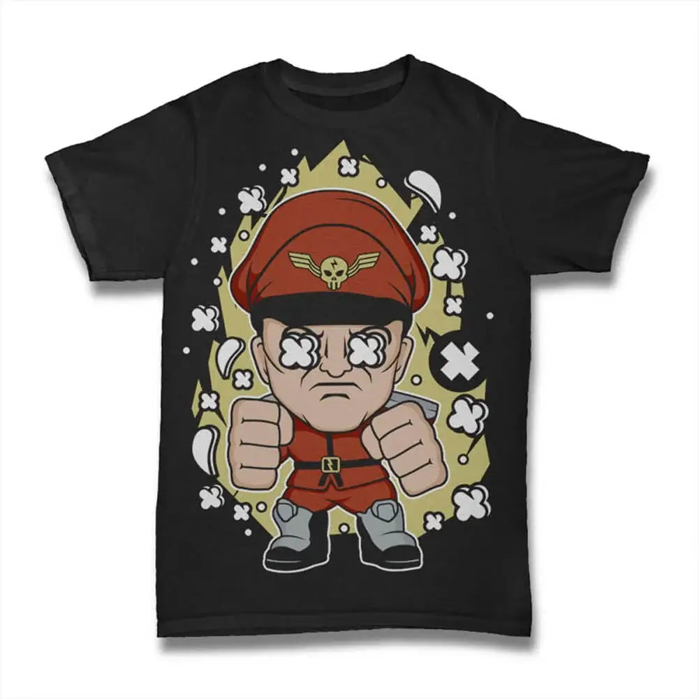 Men's Graphic T-Shirt Dictator Street Fighter - Warrior - Video Game - S For Gamers - Anime Limited Edition Short Sleeve Tee-Shirt Vintage Birthday Gift Novelty