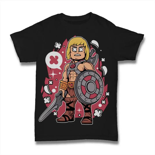 Men's Graphic T-Shirt Eternia's Greatest Champion With Magical Sword Of Power - Superhero - Cartoon Movie Limited Edition Short Sleeve Tee-Shirt Vintage Birthday Gift Novelty