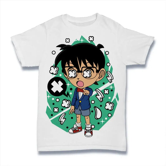 Men's Graphic T-Shirt Famous Japanese N Detective - Anime - Manga Series Limited Edition Short Sleeve Tee-Shirt Vintage Birthday Gift Novelty