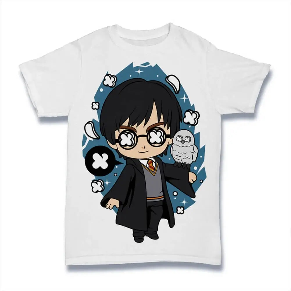 Men's Graphic T-Shirt Fictional Character - Boy Wizard - Fantasy Novel Serie Limited Edition Short Sleeve Tee-Shirt Vintage Birthday Gift Novelty
