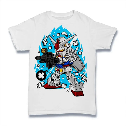 Men's Graphic T-Shirt Japanese Fictional Character - Giant Robots Shirt - Gaming Apparel - Gamer Eco-Friendly Limited Edition Short Sleeve Tee-Shirt Vintage Birthday Gift Novelty
