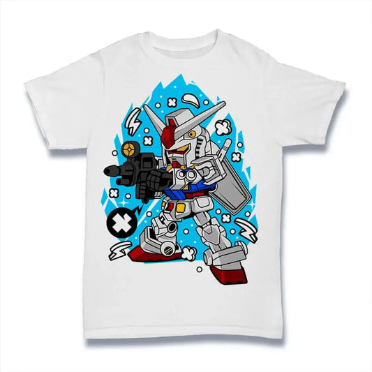 Men's Graphic T-Shirt Japanese Fictional Character - Giant Robots Shirt - Gaming Apparel - Gamer Limited Edition Short Sleeve Tee-Shirt Vintage Birthday Gift Novelty