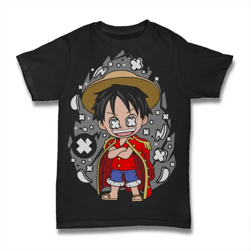 Men's Graphic T-Shirt Japanese Manga Characters - Anime Shirt For Men - Cartoons Limited Edition Short Sleeve Tee-Shirt Vintage Birthday Gift Novelty