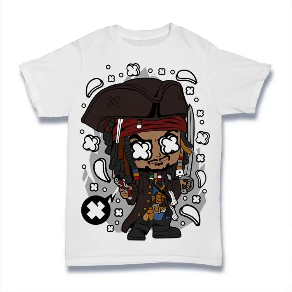 Men's Graphic T-Shirt Main Caribbean Captain - Movie Fictional Character Limited Edition Short Sleeve Tee-Shirt Vintage Birthday Gift Novelty