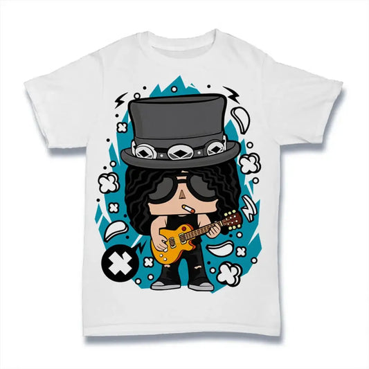 Men's Graphic T-Shirt Musician - Hard Rock Band - 80's Band - Concers - Guitaris Limited Edition Short Sleeve Tee-Shirt Vintage Birthday Gift Novelty