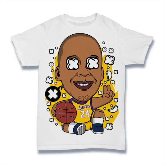 Men's Graphic T-Shirt American Basketball Player - In Memory 24 Limited Edition Short Sleeve Tee-Shirt Vintage Birthday Gift Novelty