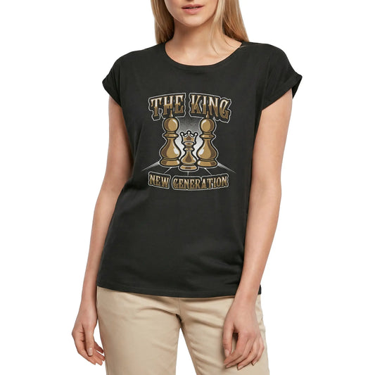 Women's Graphic T-Shirt The King Ladies Limited Edition Short Sleeve Tee-Shirt Vintage Birthday Gift Novelty