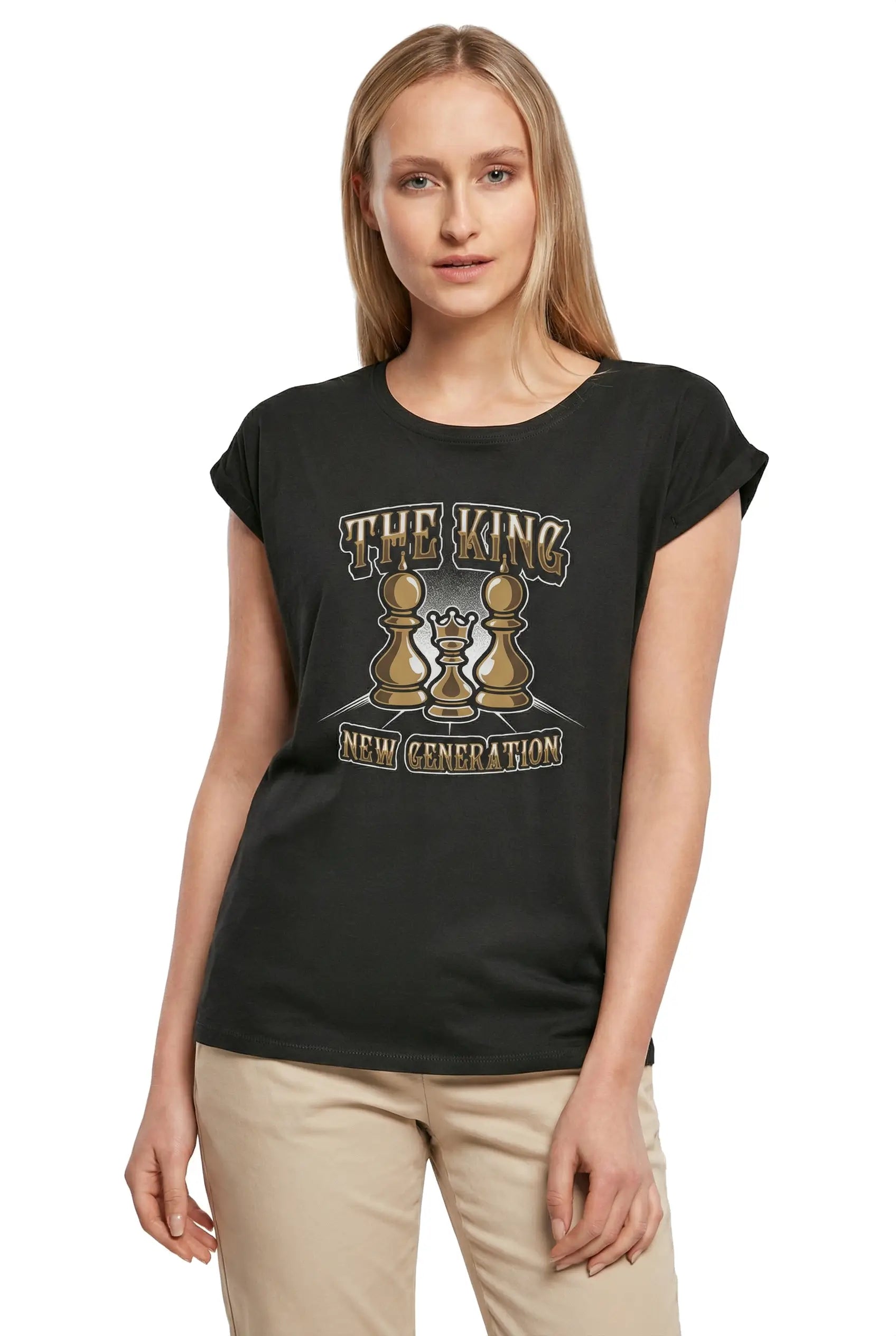 Women's Graphic T-Shirt The King Ladies Limited Edition Short Sleeve Tee-Shirt Vintage Birthday Gift Novelty