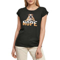 Women's Graphic T-Shirt Bulldog Nope Dog Ladies Limited Edition Short Sleeve Tee-Shirt Vintage Birthday Gift Novelty