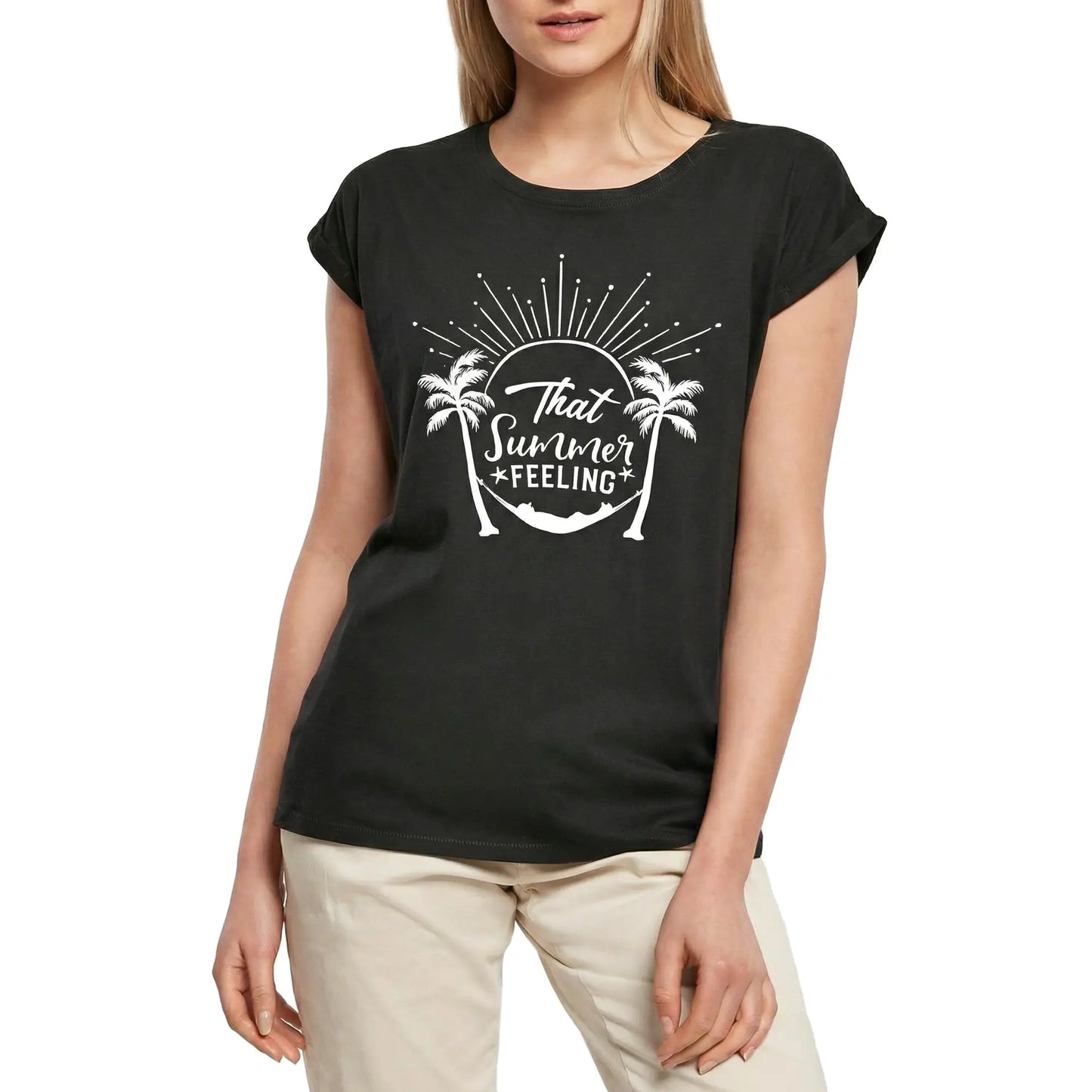 Women's Graphic T-Shirt That Summer Feeling Ladies Limited Edition Short Sleeve Tee-Shirt Vintage Birthday Gift Novelty
