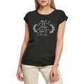 Women's Graphic T-Shirt Give Thanks - Religious Ladies Limited Edition Short Sleeve Tee-Shirt Vintage Birthday Gift Novelty