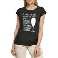 Women's Graphic T-Shirt I Only Drink On Days That Start With T Humor Ladies Limited Edition Short Sleeve Tee-Shirt Vintage Birthday Gift Novelty