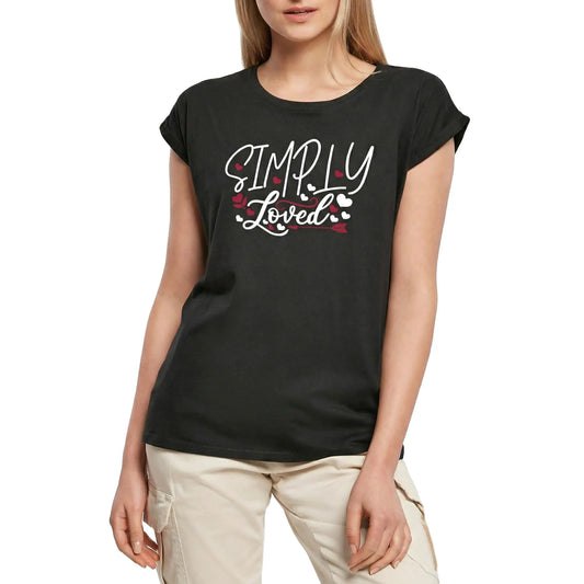 Women's Graphic T-Shirt Simply Loved Ladies Limited Edition Short Sleeve Tee-Shirt Vintage Birthday Gift Novelty