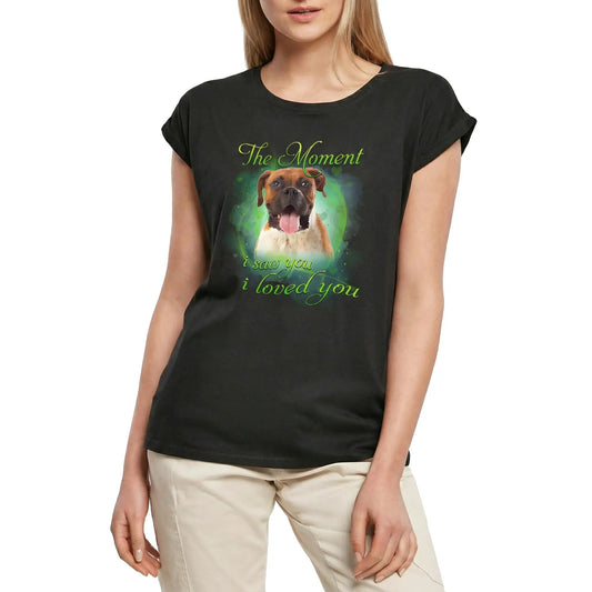 Women's Graphic T-Shirt Boxer The Moment I Saw You I Loved You Ladies Limited Edition Short Sleeve Tee-Shirt Vintage Birthday Gift Novelty