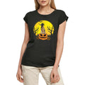 Women's Graphic T-Shirt German Shepherd Halloween Pumpkin Ladies Limited Edition Short Sleeve Tee-Shirt Vintage Birthday Gift Novelty