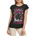Women's Graphic T-Shirt French Bulldog, Je Ne Suis Pas Un Chien, Ma Maman Dit Que Je Suis Un Bébé Ladies Limited Edition Short Sleeve Tee-Shirt Vintage Birthday Gift Novelty