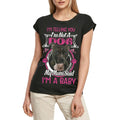 Women's Graphic T-Shirt I'm Telling You I'm Not A Staffordshire Bull Terrier - My Mom Said I'm A Baby Ladies Limited Edition Short Sleeve Tee-Shirt Vintage Birthday Gift Novelty