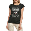 Women's Graphic T-Shirt Only My Dogs Will Not Betray Me - Siberian Husky Dog Ladies Limited Edition Short Sleeve Tee-Shirt Vintage Birthday Gift Novelty