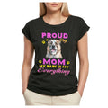Women's Graphic T-Shirt Proud Day - Alabai Dog Mom - My Baby Is My Everything Ladies Limited Edition Short Sleeve Tee-Shirt Vintage Birthday Gift Novelty