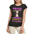 Women's Graphic T-Shirt Proud Day - Whippet Dog Mom - My Baby Is My Everything Ladies Limited Edition Short Sleeve Tee-Shirt Vintage Birthday Gift Novelty