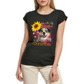 Women's Graphic T-Shirt My Only Sunshine - Australian Shepherd Ladies Limited Edition Short Sleeve Tee-Shirt Vintage Birthday Gift Novelty