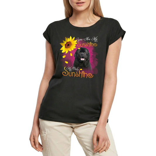 Women's Graphic T-Shirt My Only Sunshine - Newfoundland Ladies Limited Edition Short Sleeve Tee-Shirt Vintage Birthday Gift Novelty