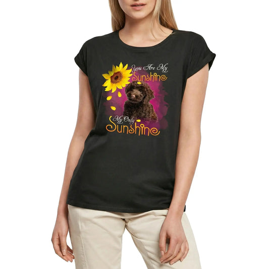 Women's Graphic T-Shirt My Only Sunshine - Poodle Ladies Limited Edition Short Sleeve Tee-Shirt Vintage Birthday Gift Novelty