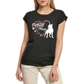Women's Graphic T-Shirt Pitbull Mom Heart Paw - Pitbull Mother Dog Lover Ladies Limited Edition Short Sleeve Tee-Shirt Vintage Birthday Gift Novelty