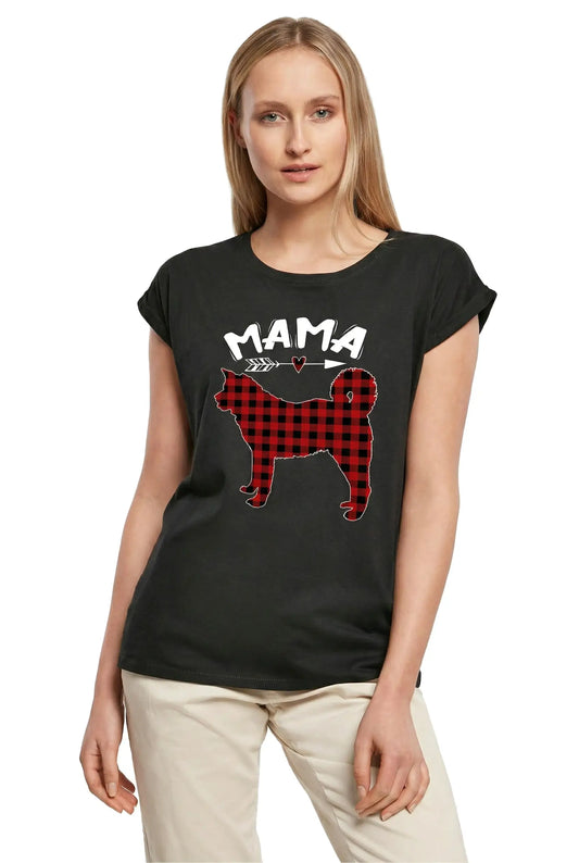 Women's Graphic T-Shirt Dog Mama - Mom Dog - Lover Ladies Limited Edition Short Sleeve Tee-Shirt Vintage Birthday Gift Novelty