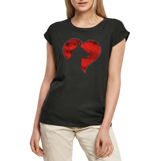 Women's Graphic T-Shirt Love Siberian Huskys Ladies Limited Edition Short Sleeve Tee-Shirt Vintage Birthday Gift Novelty