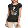 Women's Graphic T-Shirt You Can't Scare Me I Have A Pitbull Ladies Limited Edition Short Sleeve Tee-Shirt Vintage Birthday Gift Novelty