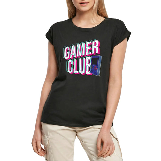 Women's Graphic T-Shirt Gamer Club Ladies Limited Edition Short Sleeve Tee-Shirt Vintage Birthday Gift Novelty