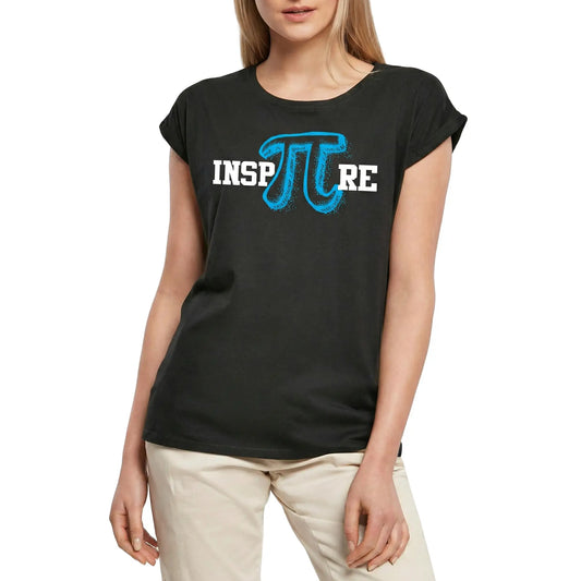 Women's Graphic T-Shirt Inspire Pi Day Funny Math Symbol Geek Men Women Kids Ladies Limited Edition Short Sleeve Tee-Shirt Vintage Birthday Gift Novelty